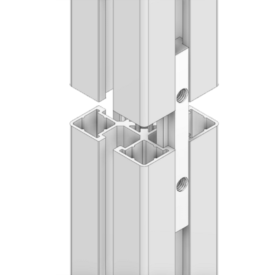 41-300-0 MODULAR SOLUTIONS 90 T-SLOT BAR SLIDES IN FROM END